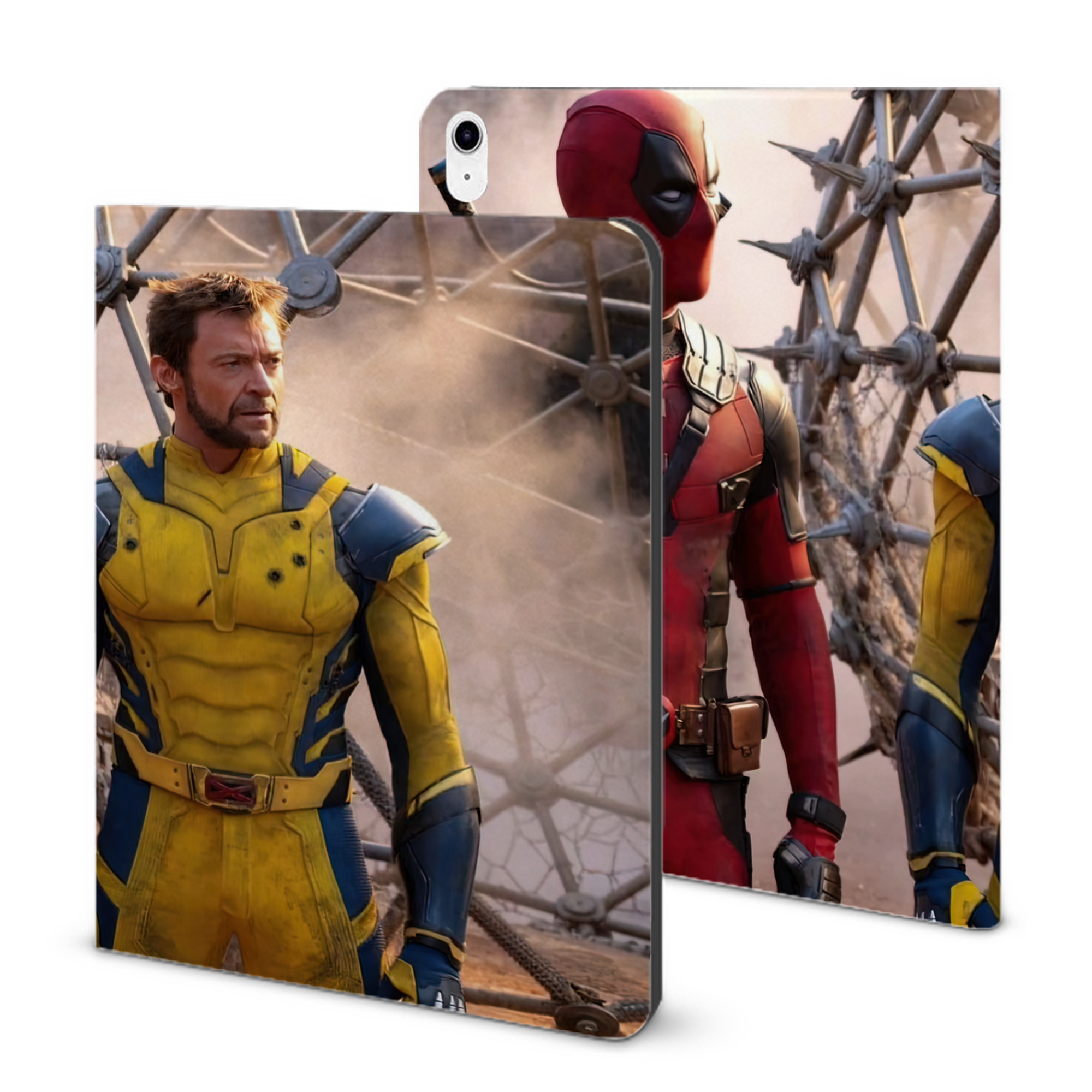 （画像用） Deadpool デッドプール IPad ケース ブック型 PUレザー TPU 耐衝撃 軽量 薄型 ペン収納なし 全面保護 IPad 各モデル対応